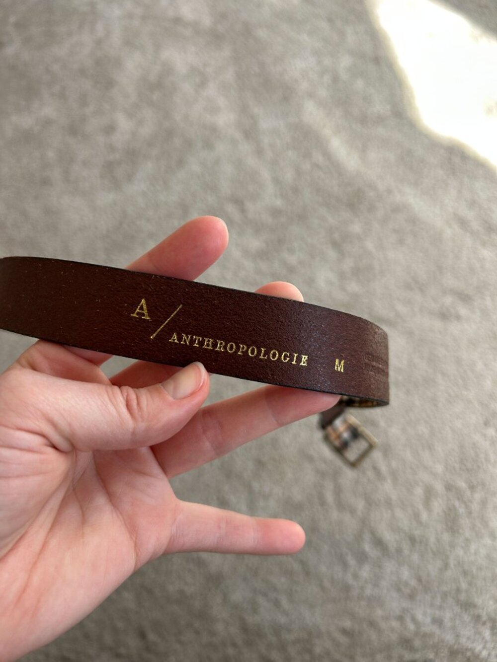 Anthropologie Plaid Belt - Picture 4 of 5